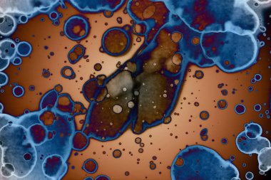 Soyut sanat. Renkli doku ve arka plan. Mürekkep alkolü. Yeni ortam