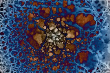 Soyut sanat. Renkli doku ve arka plan. Mürekkep alkolü. Yeni ortam