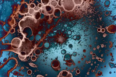 Soyut sanat. Renkli doku ve arka plan. Mürekkep alkolü. Yeni ortam