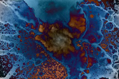 Soyut sanat. Renkli doku ve arka plan. Mürekkep alkolü. Yeni ortam