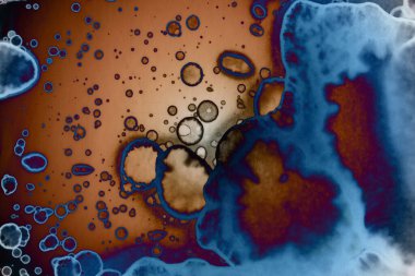 Soyut sanat. Renkli doku ve arka plan. Mürekkep alkolü. Yeni ortam