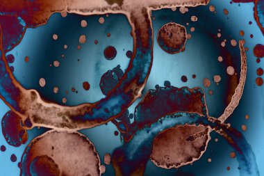 Soyut sanat. Renkli doku ve arka plan. Mürekkep alkolü. Yeni ortam