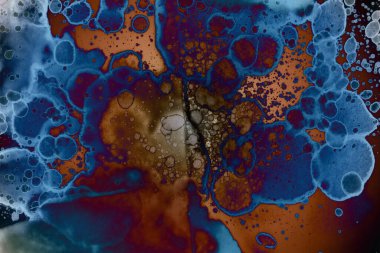 Soyut sanat. Renkli doku ve arka plan. Mürekkep alkolü. Yeni ortam