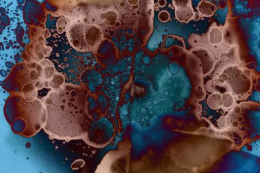 Soyut sanat. Renkli doku ve arka plan. Mürekkep alkolü. Yeni ortam