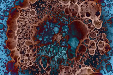 Soyut sanat. Renkli doku ve arka plan. Mürekkep alkolü. Yeni ortam