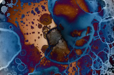 Soyut sanat. Renkli doku ve arka plan. Mürekkep alkolü. Yeni ortam