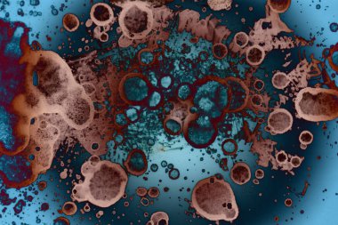 Soyut sanat. Renkli doku ve arka plan. Mürekkep alkolü. Yeni ortam