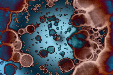 Soyut sanat. Renkli doku ve arka plan. Mürekkep alkolü. Yeni ortam