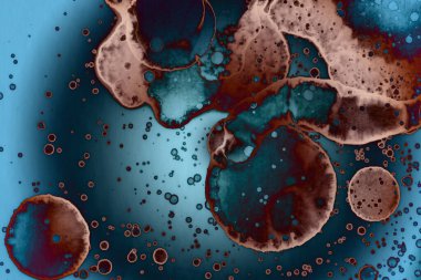 Soyut sanat. Renkli doku ve arka plan. Mürekkep alkolü. Yeni ortam