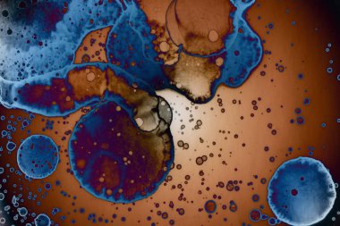 Soyut sanat. Renkli doku ve arka plan. Mürekkep alkolü. Yeni ortam