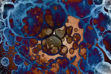 Soyut sanat. Renkli doku ve arka plan. Mürekkep alkolü. Yeni ortam