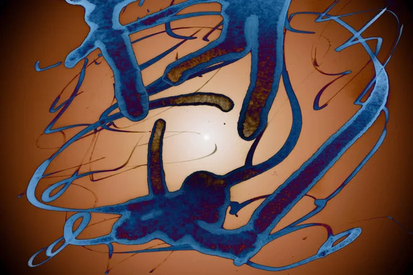 Абстрактное Искусство Цветная Текстура Фон Чернильный Алкоголь Новые Медиа — стоковое фото
