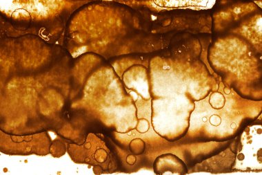 Kahve lekesi dokusu. Soyut noktalar. Psikolojik resimler. Soyut baloncuklar.