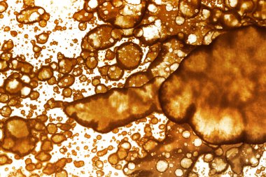 Kahve lekesi dokusu. Soyut noktalar. Psikolojik resimler. Soyut baloncuklar.