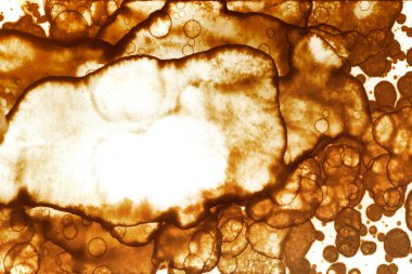 Kahve lekesi dokusu. Soyut noktalar. Psikolojik resimler. Soyut baloncuklar.