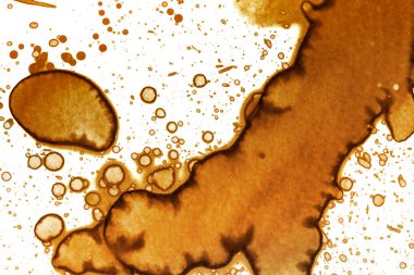 Kahve lekesi dokusu. Soyut noktalar. Psikolojik resimler. Soyut baloncuklar.