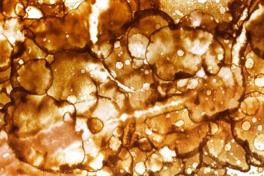 Kahve lekesi dokusu. Soyut noktalar. Psikolojik resimler. Soyut baloncuklar.