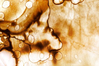 Kahve lekesi dokusu. Soyut noktalar. Psikolojik resimler. Soyut baloncuklar.