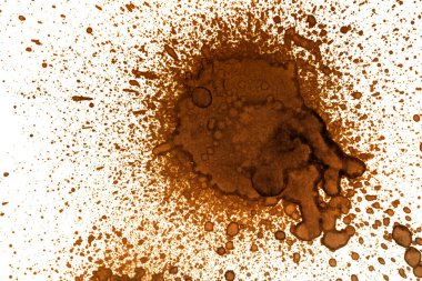 Kahve lekesi dokusu. Soyut noktalar. Psikolojik resimler. Soyut baloncuklar.