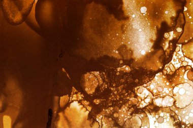 Kahve lekesi dokusu. Soyut noktalar. Psikolojik resimler. Soyut baloncuklar.