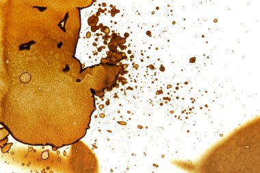 Kahve lekesi dokusu. Soyut noktalar. Psikolojik resimler. Soyut baloncuklar.