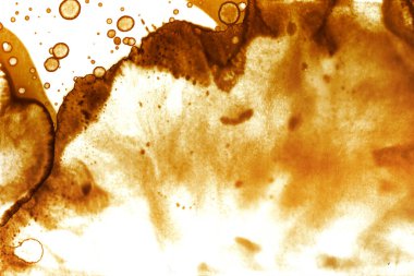 Kahve lekesi dokusu. Soyut noktalar. Psikolojik resimler. Soyut baloncuklar.