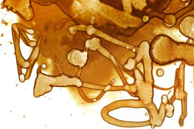 Kahve lekesi dokusu. Soyut noktalar. Psikolojik resimler. Soyut baloncuklar.