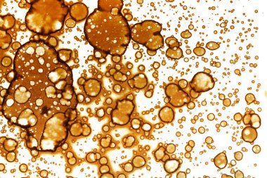 Kahve lekesi dokusu. Soyut noktalar. Psikolojik resimler. Soyut baloncuklar.