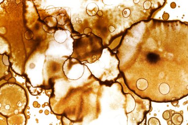 Kahve lekesi dokusu. Soyut noktalar. Psikolojik resimler. Soyut baloncuklar.