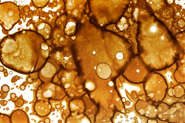 Coffee stain texture. Abstract spots. Psychological pictures. Abstract bubbles.