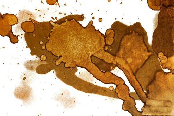 Coffee stain texture. Abstract spots. Psychological pictures. Abstract bubbles.