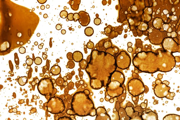 Coffee stain texture. Abstract spots. Psychological pictures. Abstract bubbles.