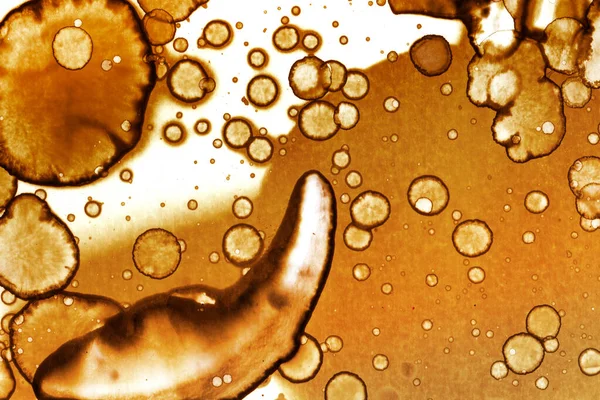 Coffee stain texture. Abstract spots. Psychological pictures. Abstract bubbles.