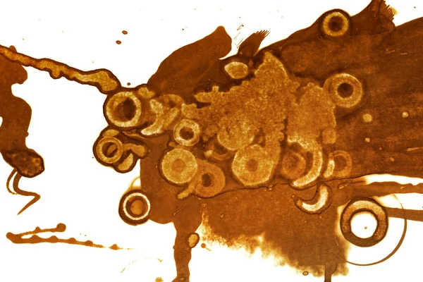 Coffee stain texture. Abstract spots. Psychological pictures. Abstract bubbles.