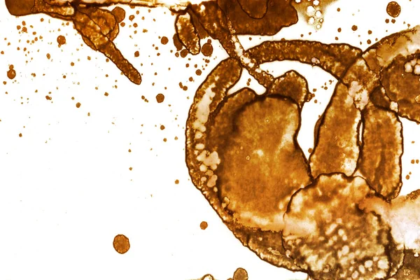 Coffee stain texture. Abstract spots. Psychological pictures. Abstract bubbles.