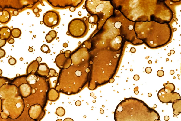 Coffee stain texture. Abstract spots. Psychological pictures. Abstract bubbles.