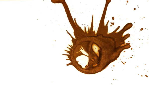 Kaffefläckar Abstrakta Fläckar Psykologiska Bilder Abstrakta Bubblor — Stockfoto