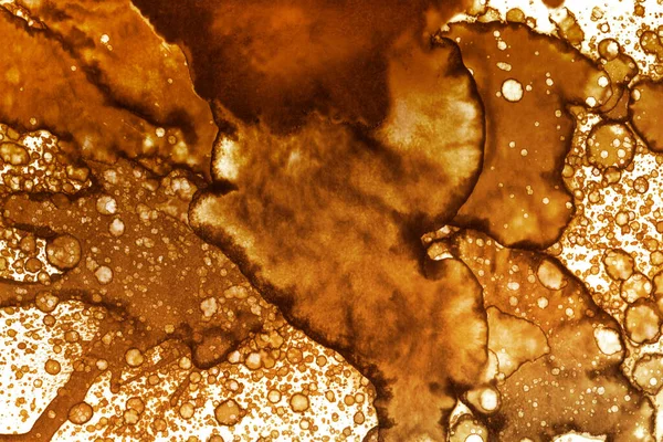 Coffee stain texture. Abstract spots. Psychological pictures. Abstract bubbles.