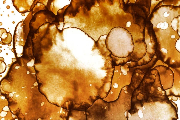 Coffee Stain Texture Abstract Spots Psychological Pictures Abstract Bubbles — Stock Photo, Image