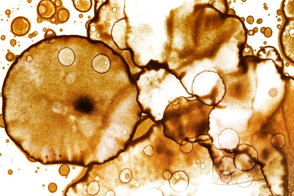 Coffee Stain Texture Abstract Spots Psychological Pictures Abstract Bubbles — Stock Photo, Image