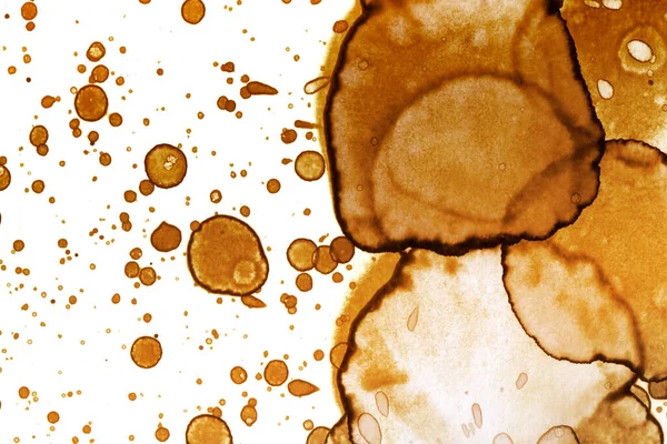 Coffee stain texture. Abstract spots. Psychological pictures. Abstract bubbles.