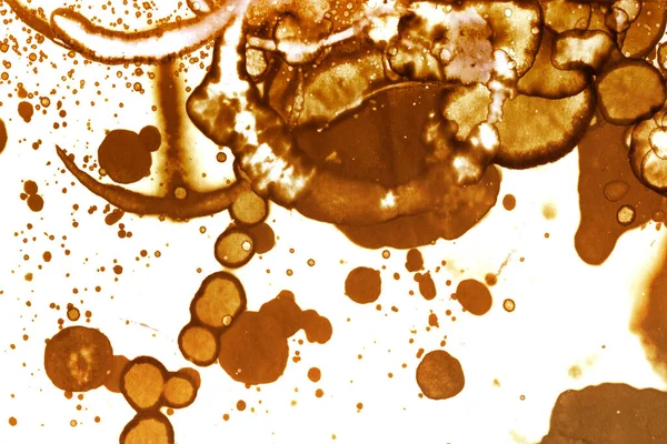 Coffee stain texture. Abstract spots. Psychological pictures. Abstract bubbles.