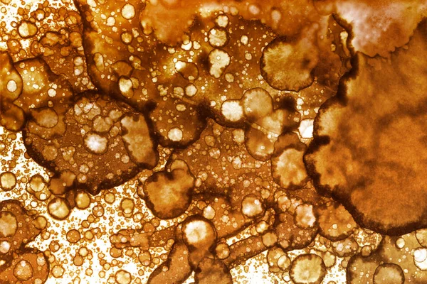 Coffee stain texture. Abstract spots. Psychological pictures. Abstract bubbles.