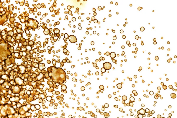 Coffee stain texture. Abstract spots. Psychological pictures. Abstract bubbles.