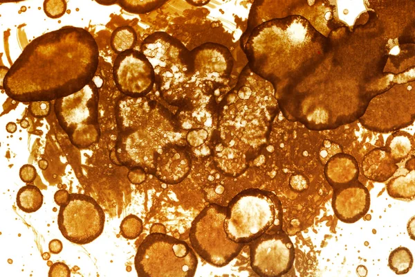 Coffee stain texture. Abstract spots. Psychological pictures. Abstract bubbles.