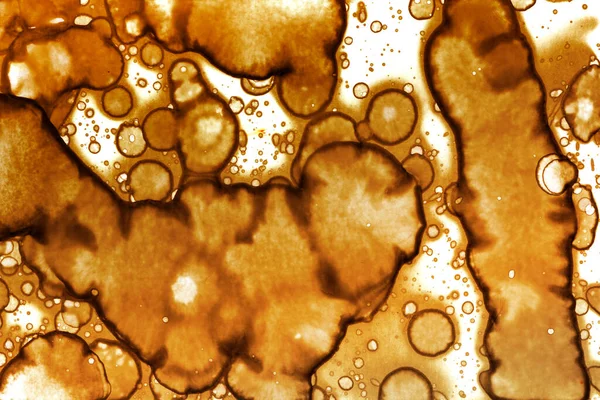 Coffee stain texture. Abstract spots. Psychological pictures. Abstract bubbles.