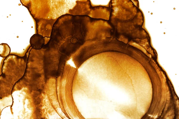 Coffee stain texture. Abstract spots. Psychological pictures. Abstract bubbles.