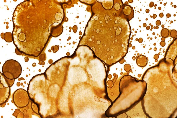 Koffie Vlek Textuur Abstracte Plekken Psychologische Beelden Abstracte Bellen — Stockfoto