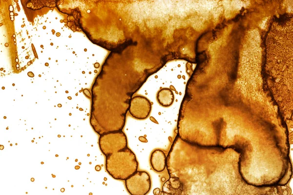 Coffee stain texture. Abstract spots. Psychological pictures. Abstract bubbles.