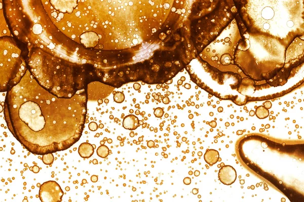 Coffee stain texture. Abstract spots. Psychological pictures. Abstract bubbles.